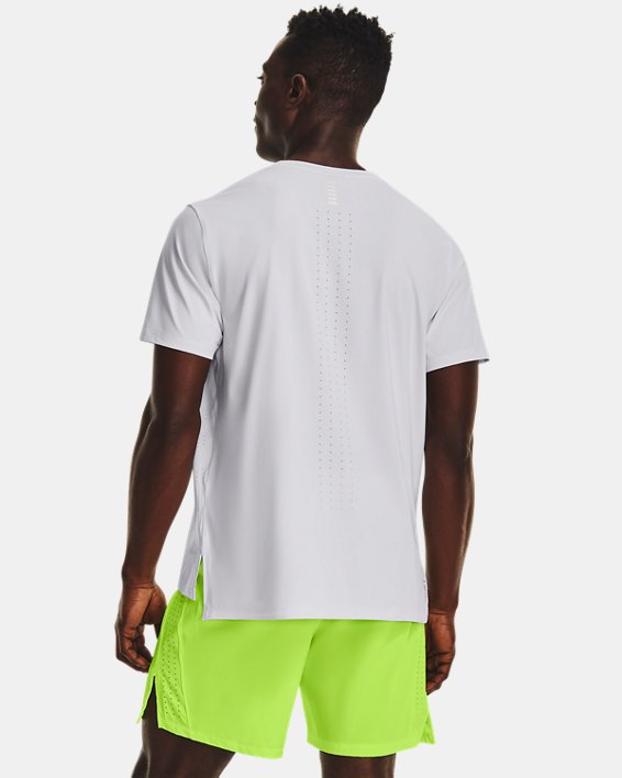 Men's UA Launch Elite Graphic Short Sleeve in White image number 1